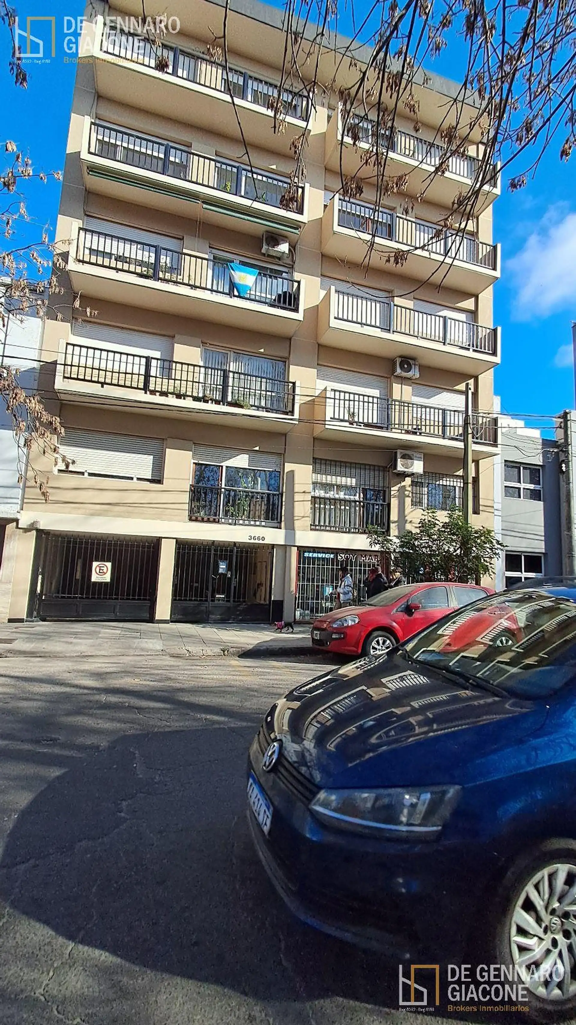 Departamento 2 amb, 47m² con patio — Centro