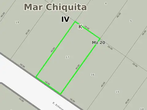 Terreno en Venta de 720,0 m2