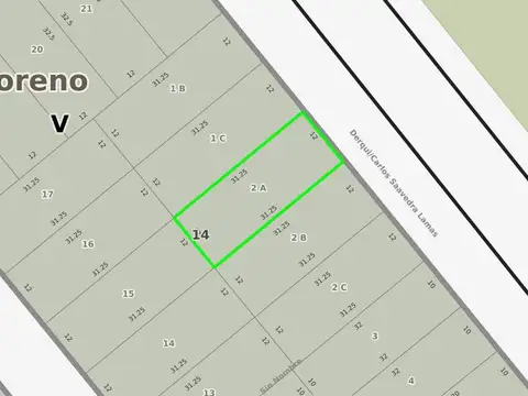 Saavedra Lamas e/ Rio de La Plata y Juan Torres de Vera y Aragón