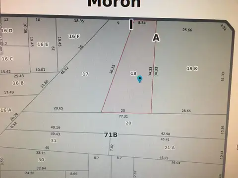 Terreno en Venta en Moron Norte, USD 300.000