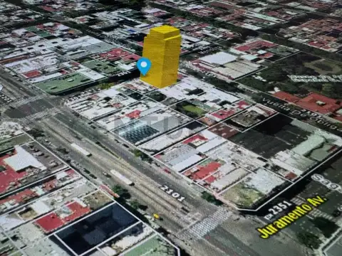 Terreno en Venta 17  mts Fondo