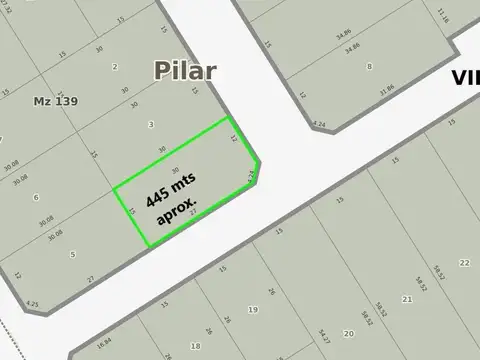 Terreno en Venta de 445,0 m2