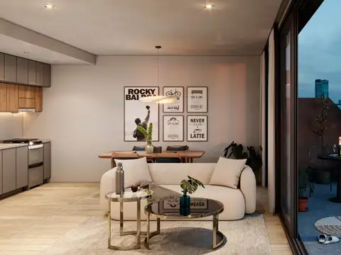 Departamento Monoambiente con 1 baño