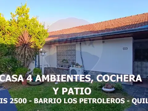 VENTA CASA 4 AMBIENTES PATIO COCHERA QUILMES OESTE