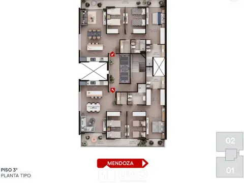 Departamento en Venta en Rosario, USD 215.000