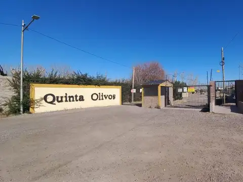 Venta 2 lotes b° quinta olivos el algarrobal mza