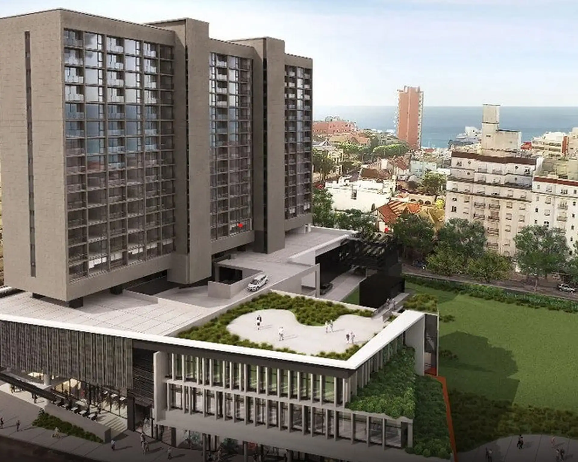 Depto 2 amb, 45m² con balcón y pileta — Punta Iglesia