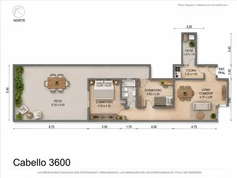 Departamento en Venta de 3 ambientes