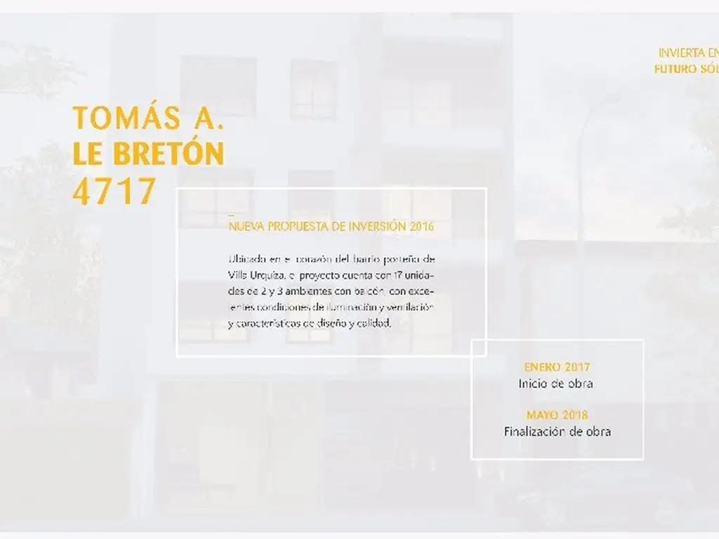 Tomas LeBreton 4700 - Entrega Febrero 2019