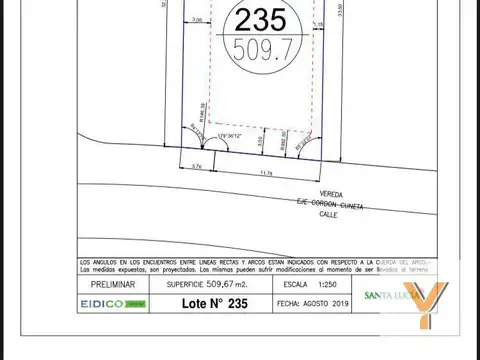 Terreno en Venta de 510,0 m2