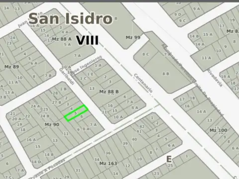 Terreno en Venta en Beccar, USD 315.000