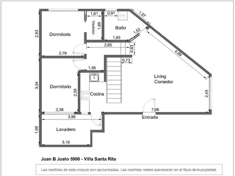 Departamento 4 ambientes con 2 baños