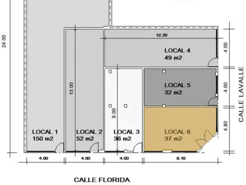 Florida 500, Piso Loc. 6