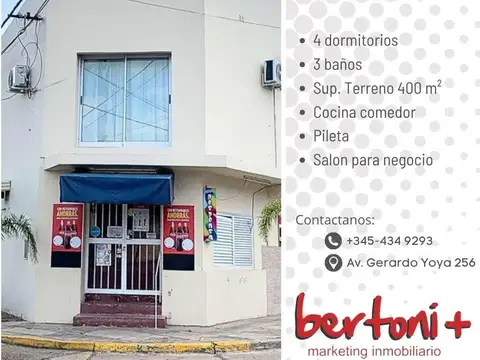 AMPLIA CASA CON LOCAL COMERCIAL. MUY COMODA. OPORTUNIDAD 