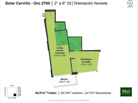 Fray Justo Santa María De Oro 2700, Piso 2°