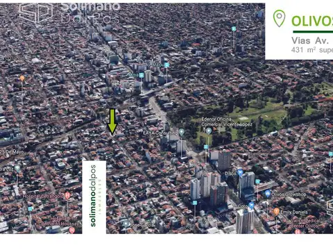 Terreno de 431 m2 sup total - Olivos Vicente Lopez