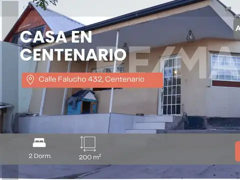 VENTA CASA 2 DORMITORIOS CALLE FALUCHO 432 - CENTE