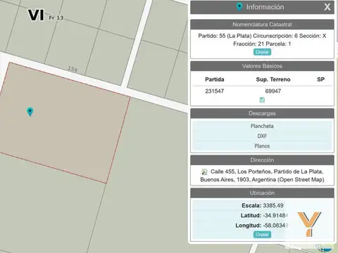 Campo en Venta -  - 70000mts - La Plata - City Bell