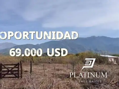 Terreno en Venta 54  mts Fondo
