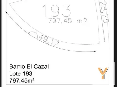 Terreno en Venta de 797,0 m2