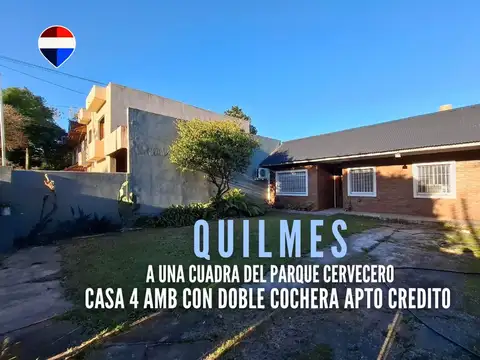 VENTA CASA 4 AMB C/COCHERA QUILMES APTO CREDITO