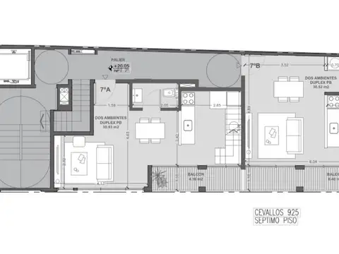 Duplex en venta en Capital Federal, Constitución - 2 Ambientes