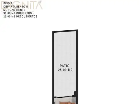 Departamento en Venta de Monoambiente