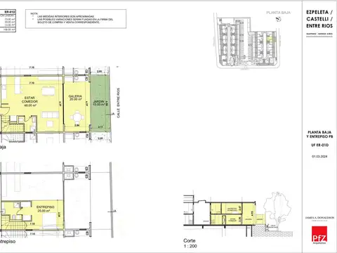 Departamento 2 ambientes con 2 baños