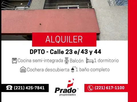 Departamento en Alquiler en Plaza 19 de noviembre, La Plata