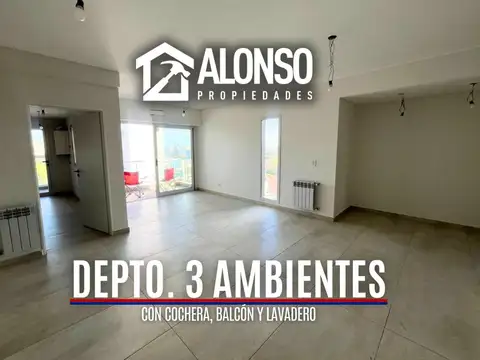 ALQUILER DEPARTAMENTO 3 AMBIENTES CON COCHERA EN ESCALADA