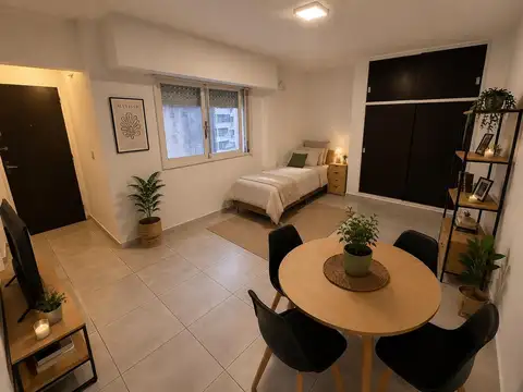 Monoambiente con cocina separada