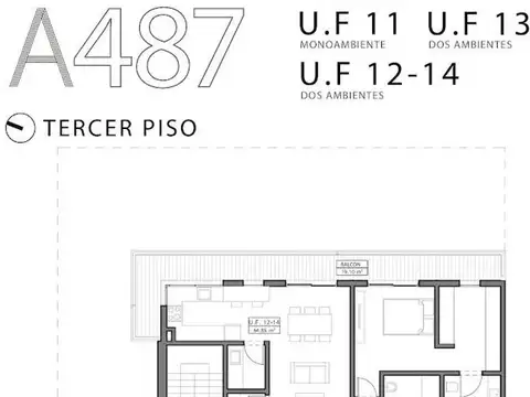 Departamento en Venta en Merlo, USD 61.000