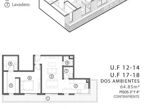 DEPARTAMENTOS MONO Y DOS AMBIENTES - OFICINAS - MERLO