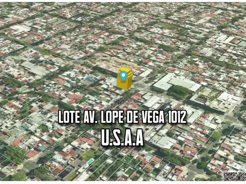 VENTA LOTE U.S.A.A 1580 MTS VENDIBLES - Av. LOPE DE VEGA 1000 / VILLA LURO