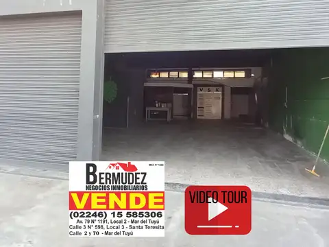 Local comercial mas casa venta 3 ambientes Mar del tuyu calle 3 entre 71 y 72 