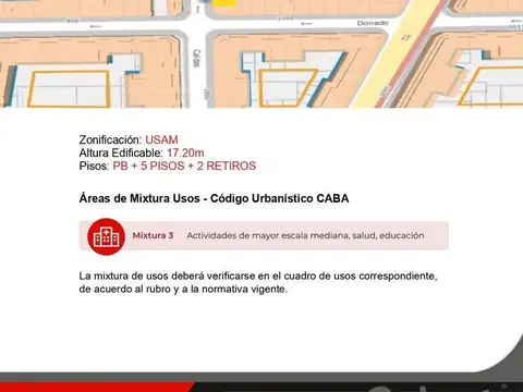 Terreno en Venta en Villa Ortuzar, USD 170.000
