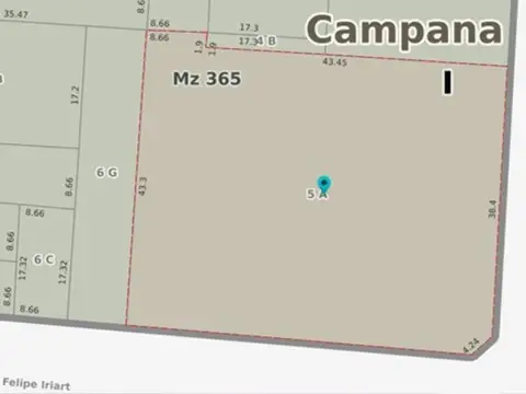 Excelente terreno céntrico