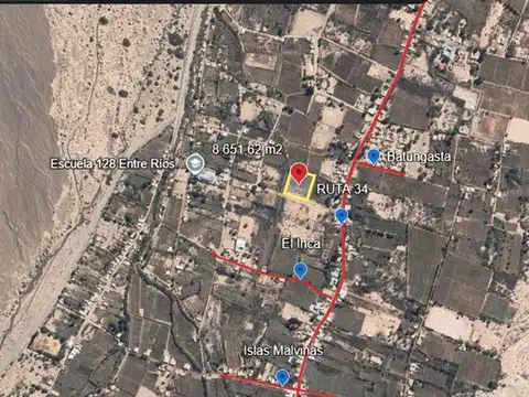 Terreno en Venta de 8651,0 m2