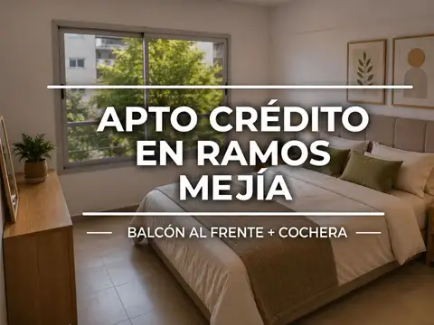 DEPTO VENTA 2 AMB EN RAMOS MEJIA COCHERA Y BALCON