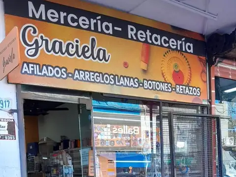 VENTA DE FONDO D COMERCIO MERCERIA VILLA BALLESTER