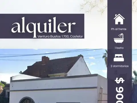 Casa tipo PH al frente Castelar