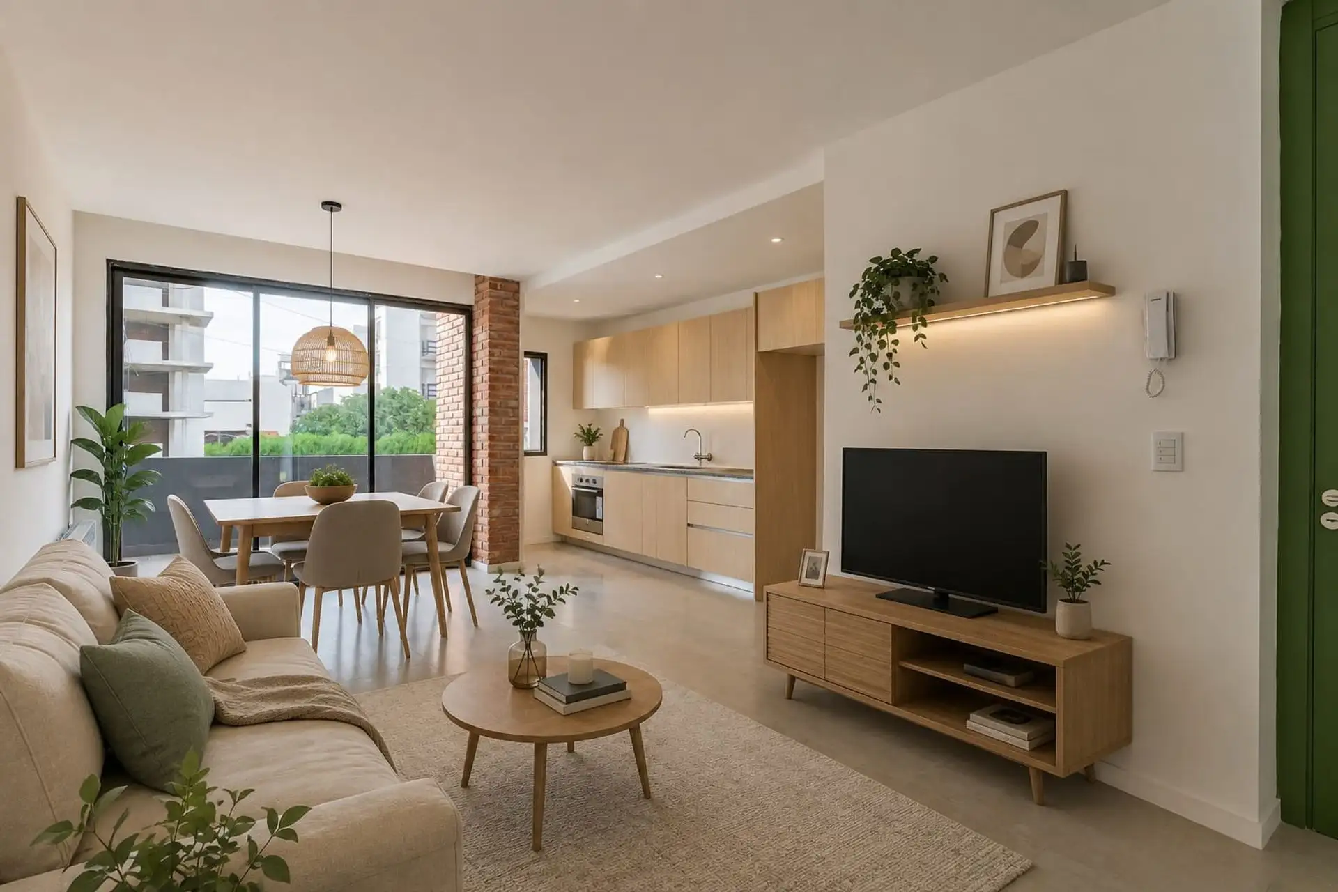 Depto 2 amb, 51m² cubiertos con terraza y patio — Punta Mogotes