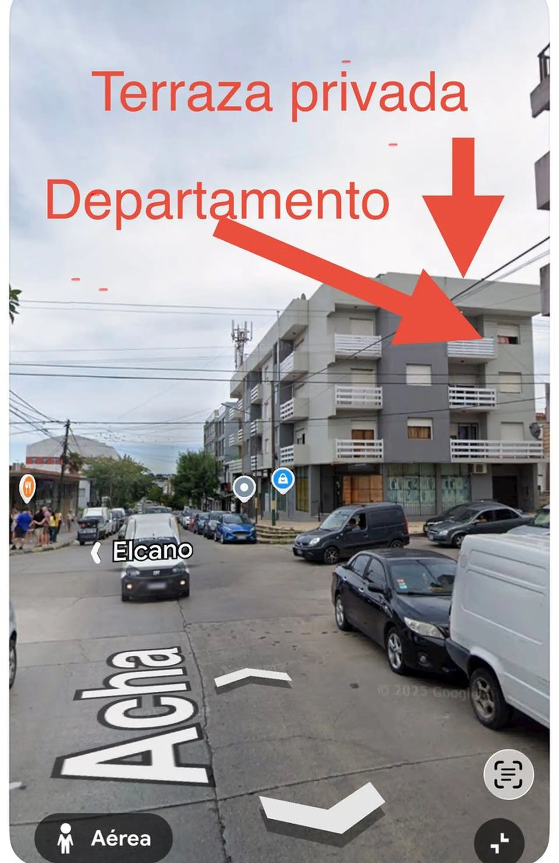 Depto 3 amb, 80m² con terraza propia — Acha 325