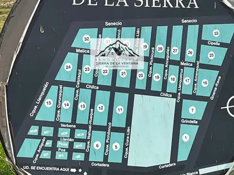 Terreno / Lote en venta de 800m2 ubicado en Sierra de la Ventana
