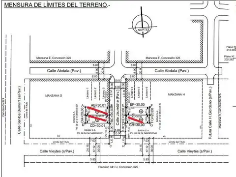 Terreno en Venta 10  mts Frente
