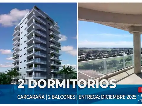 DEPTO EN VENTA 2 DORMITORIOS - CARCARAÑA