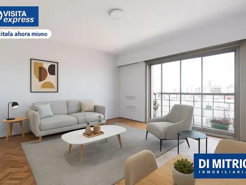 Constitucion 3 ambientes doble balcon