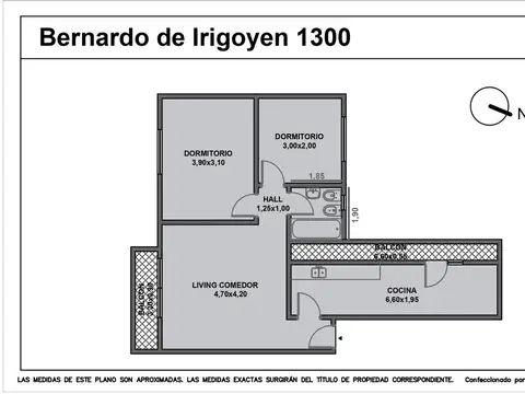 Departamento en Venta en Constitucion, USD 93.000