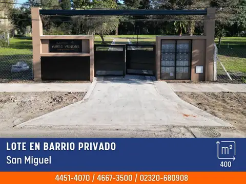 Terreno - Venta - Argentina, San Miguel - Rodriguez Peña 2440