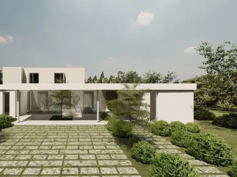 Casa con vista a cancha de polo.